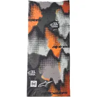 Alpinestars Scaldacollo Buff Nazca Gray Camo Orange Fluo, Taglia: One Size