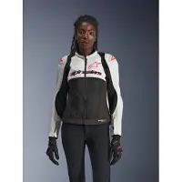 Alpinestars Giacca Stella SMX Air Ice Gray Black Coral Fluo, Taglia: XXL