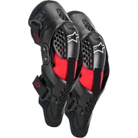 Alpinestars Ginocchiere SX-1 Plasma Black Red Cool Gray, Taglia: L/XL