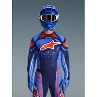 Alpinestars Maglia Techstar Nomur 2026 Dark Navy Orange Ucla Blue