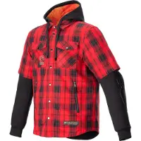 Alpinestars Camicia MO.ST.EQ Tartan Flame Red Black, Taglia: XXL