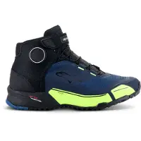 Alpinestars Scarpe Da Moto CR-X Drystar Black Dark Blue Yellow Fluo