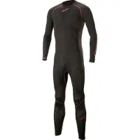 Alpinestars Sottotuta Ride Tech Lite 1 Pezzo Black Red, Taglia: M/L