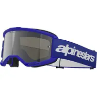 Alpinestars Maschera Vision 3 Wordmark Blue Mirror Silver, Taglia: One Size