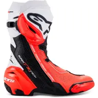 Alpinestars Stivali Supertech R Ventilati Black White Red Fluo
