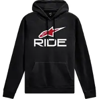 Alpinestars Felpa Con Cappuccio Ride V 3 Black White Red, Taglia: XXL