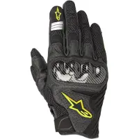 Alpinestars Guanti SMX-1 Air V2 Black Yellow Fluo