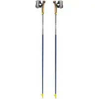 LEKI Speed Pacer Lite Bastoni da nordic walking (130 cm, blu/grigio)