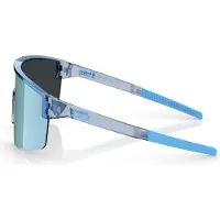 Bliz - Occhiali da sole - P004 Small Transparent Blue/Smoke in Pelle