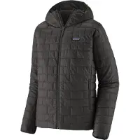 Patagonia - Piumino leggero in PrimaLoft - M's Nano Puff Hoody Black per Uomo in Pelle - Taglia L - Nero