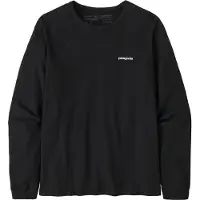 Patagonia Women's L/S P-6 Logo Responsibili-Tee Maglia a manica lunga Donna (XL, nero)
