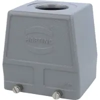 Harting Han 32B Contenitore con manicotto alto, 1xM40 uscita cavo diritta, per 2 staffe (nella parte inferiore) Vite M40