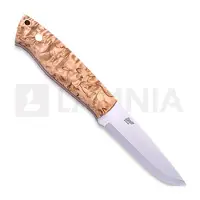 Brisa Coltello Trapper 95, Elmax Scandi, curly birch, left