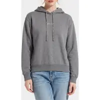 Guess Marciano GUESS Eco Hoodie Shiny Cord Sw Medium Charcoal Heat Taglia: M | Felpe con cappuccio Outlet | Donna | Nero