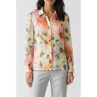 Guess Marciano GUESS Eco Ls Clara Button Up T Painted Daisies Prin Taglia: M | Maglie a manica lunga Outlet | Donna