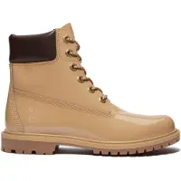 Timberland Premium 6 Inch Lace Up Waterproof Boot Wheat Patent Leather Taglia: 38 | Stivali Outlet | Donna | Marrone
