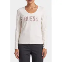Guess Marciano GUESS Eco Ls Cn Python Logo Te Cream White Taglia: XS | Maglie Sportivi Outlet | Donna | Bianco