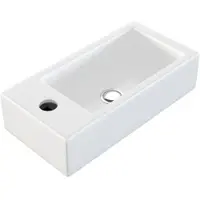 NEG Uno41H lavabo sospeso extra piccolo con materiale di fissaggio Orientamento: foro per rubinetto a sinistra