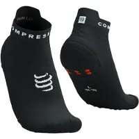 Compressport Pro Racing Socks V4.0 Run Low Calze da running (T4 - EU 45-48, nero)