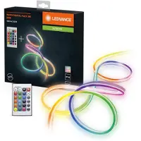Ledvance Neon Digital Flex: strisce LED RGB multicolore per esterni, realizzate in silicone, con protezione IP44, ideali per illuminazione indiretta e diretta in giardino e balcone