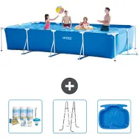 Intex Piscina fuori terra rettangolare - 450x220x84 cm - Struttura in 4 parti - Modello S40280