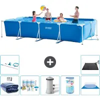 Intex Piscina fuori terra rettangolare - 450x220x84 cm - 8 pezzi - Modello S40291