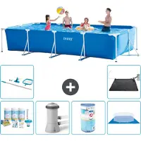 Intex Piscina fuori terra rettangolare - 450x220x84 cm - 7 pezzi - Modello S40292