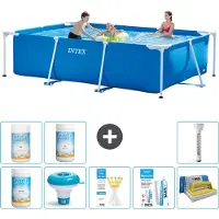 Intex Piscina fuori terra rettangolare - 300x200x75 cm - composta da 9 elementi - modello S43209