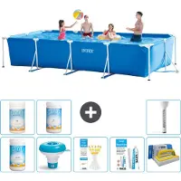 Intex Piscina fuori terra rettangolare - 450x220x84 cm - 9 pezzi - Modello S43204