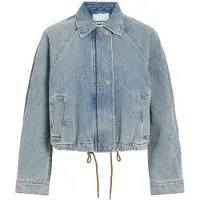 ROUGE EDIT Denim Giacca Da Aviatore