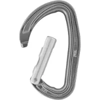 Petzl Djinn Straight Gate Moschettoni a leva grigio
