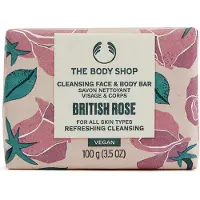 The Body Shop British Rose Cleansing Face & Body Bar 100g