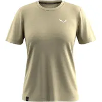 Salewa Women's Eagle Minilogo Alpine Merino T-Shirt Maglia merino Donna (36, beige)