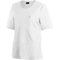 Maier Sports Women's Waltraud H/S Maglia funzionale Donna (50, bianco)