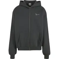 Karl kani Giacca di felpa grigio argento / nero / bianco