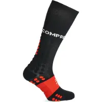Compressport Full Socks Run Calze tecniche a compressione (T4 - EU 45-48, nero)