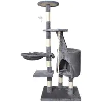 MT MALATEC Malatec 7935 Tiragraffi per gatti 118 cm grigio