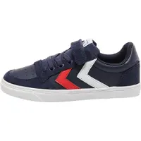 Hummel Scarpe bambini SLIMMER STADIL LEATHER LOW JR ragazza - Blu - 26