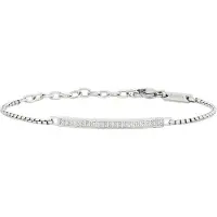 Breil Braccialetto argento / bianco