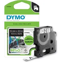 Dymo Nastro 16957 (S0718040) - Nero su bianco (12 mm)