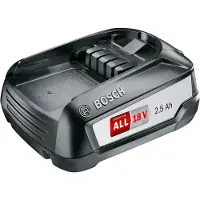 Bosch lithium-ion battery - 18 V 2.5 Ah - Li-ion - Long battery life - No memory effect