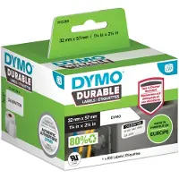 Dymo Etichetta Durable 2112289 Nero su bianco (32 mm x 57 mm)
