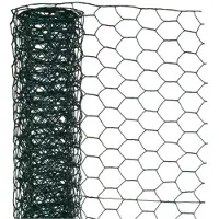 Nature Rete esagonale 1x5 m 13 mm acciaio plastificato Verde