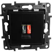 Legrand Presa per altoparlanti nera Niloe Step