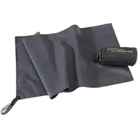 Cocoon Towel Ultralight Telo in microfibra (120 x 60 cm - L, grigio)