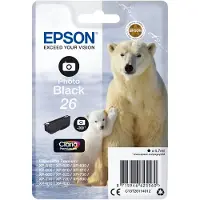 Epson Cartuccia stampante 26 (C13T26114012) - Nero fotografico