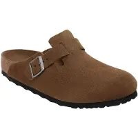 Birkenstock Sabot Boston in camoscio