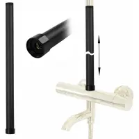 REA Prolunga per Set Vasca/Doccia 50 cm Black