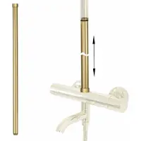 REA Prolunga per Set Vasca/Doccia 60 cm Brush Gold