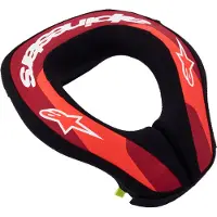 Alpinestars Collare Sequence Ragazzo Red Fluo Metallic Red White, Taglia: S/M